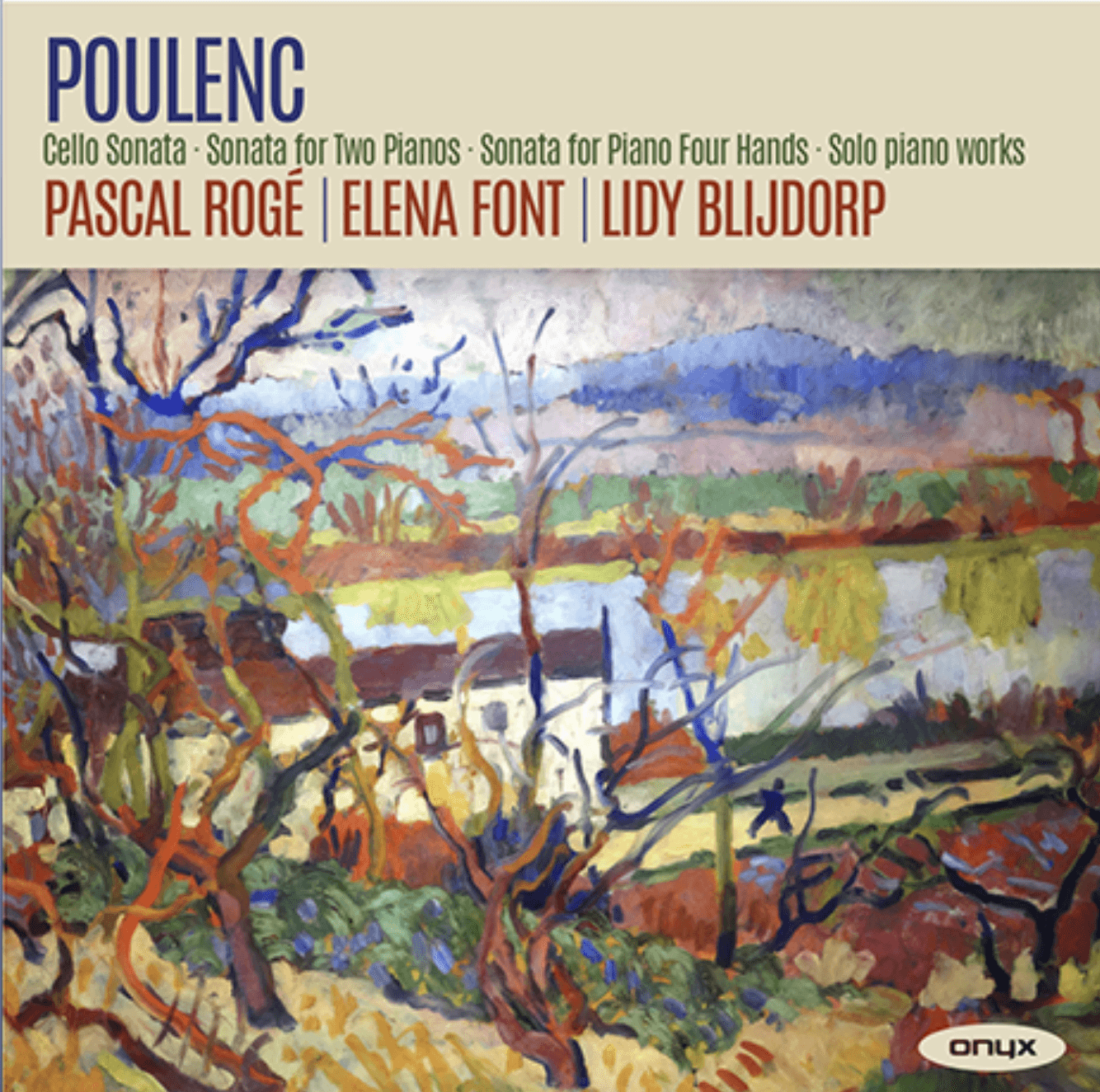 Poulenc cd bij Lidy Blijdorp, Elena Font and Pascal Rogé